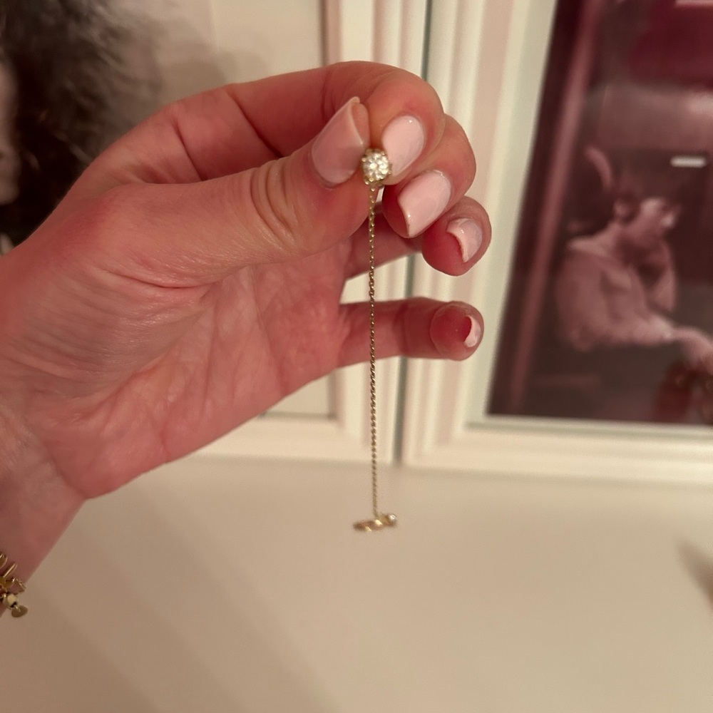 Elegant Gold Chain Earring